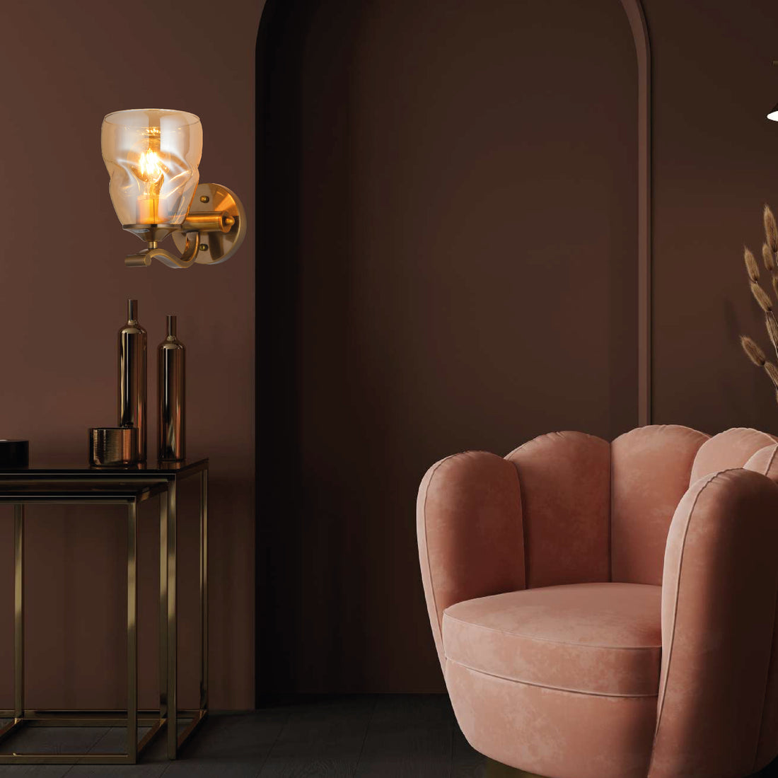 Whispering Whirlwind Wall Light