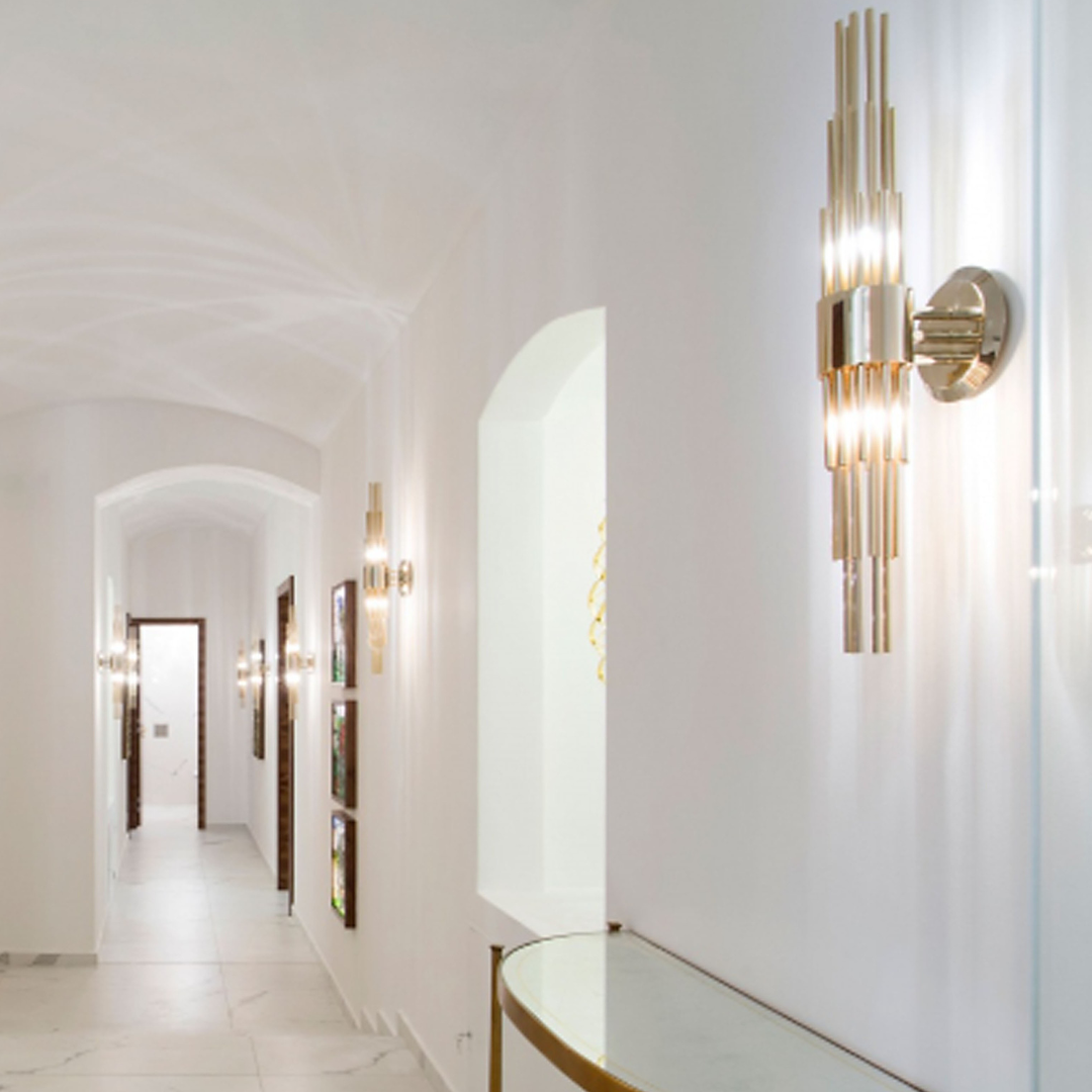 Golden Luster Wall Light