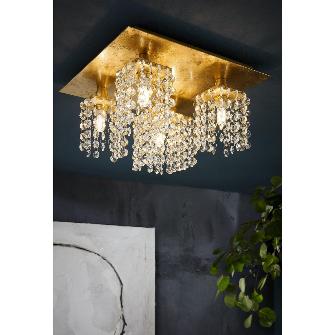 PYTON GOLD Ceiling Light by The Light Library