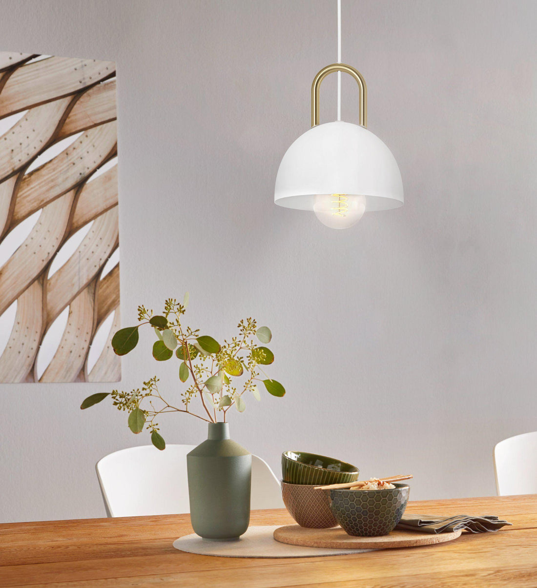 CALMANERA White Pendant Light by The Light Library