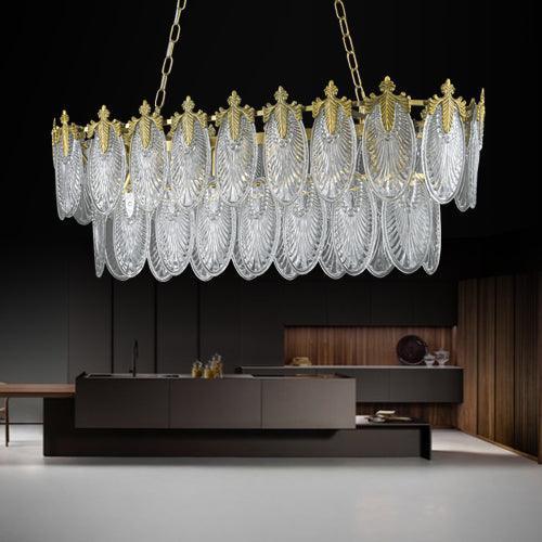 Crystal Leaflet Chandelier by The Light Library