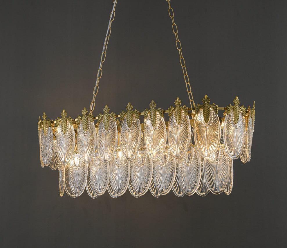 Crystal Leaflet Chandelier by The Light Library