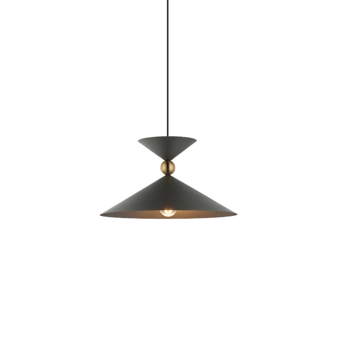 Enchanting Ebony Ellipse Pendant Light by The Light Library