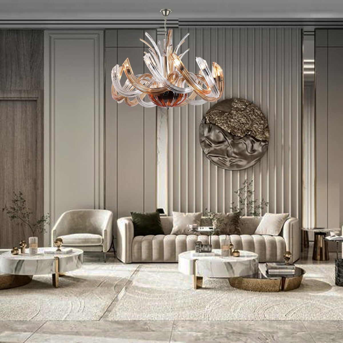 Opulent Orbit Chandelier | Philomina | The Light Library