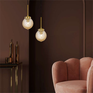 Silver Silhouette Suspension Hanging Light