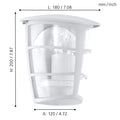 ALORIA Outdoor Wall Light by The Light Library
