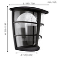 ALORIA Outdoor Wall Light by The Light Library