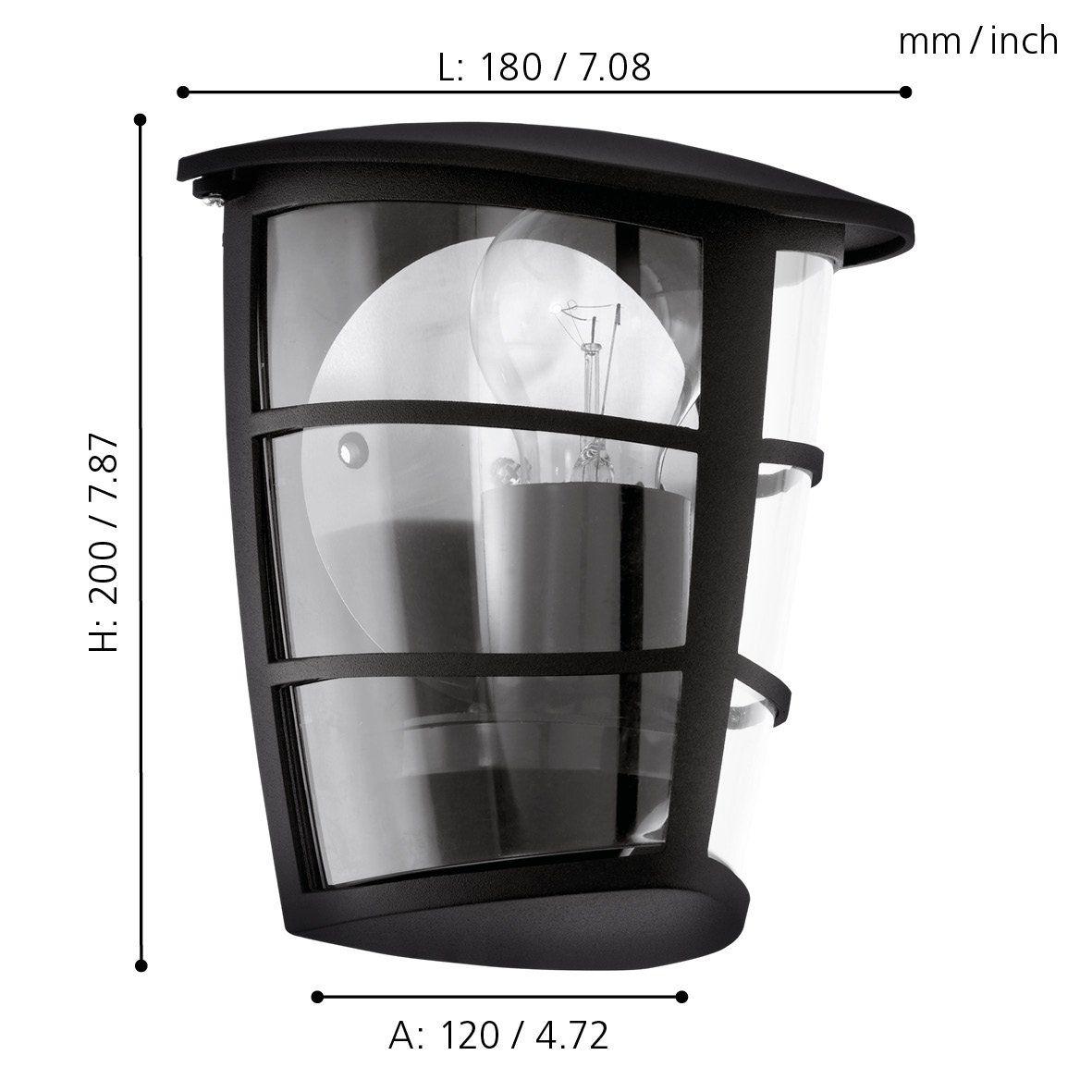 ALORIA Outdoor Wall Light by The Light Library