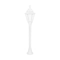 Fumagalli Aloe R-Rut Hexagonal 1500mm Bollard by The Light Library