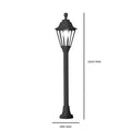 Fumagalli Aloe R-Rut Hexagonal 1500mm Bollard by The Light Library