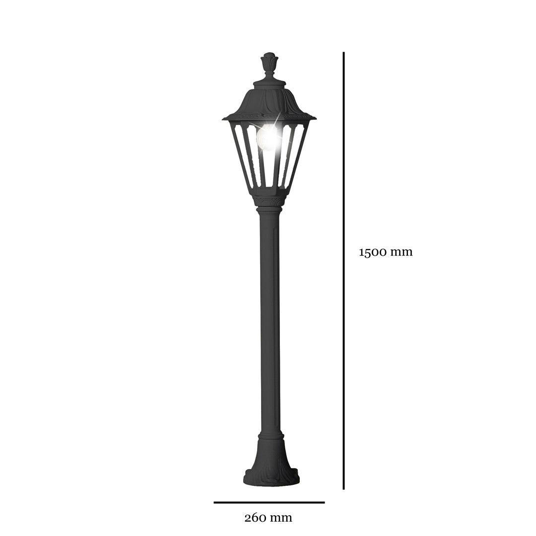Fumagalli Aloe R-Rut Hexagonal 1500mm Bollard by The Light Library