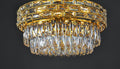 Golden Ceiling Light by The Light Library