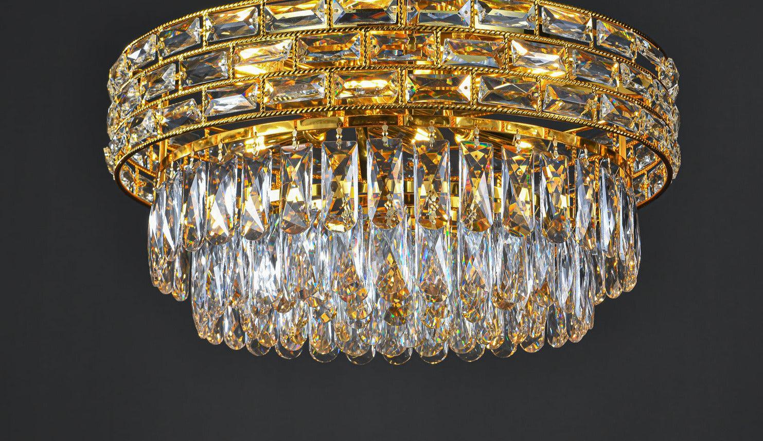 Golden Ceiling Light by The Light Library