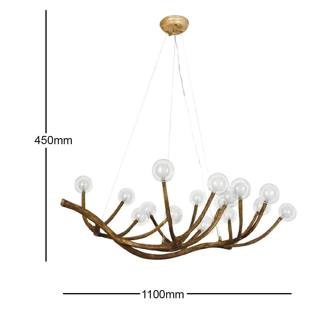 KARL Glass Chandelier by The Light Library