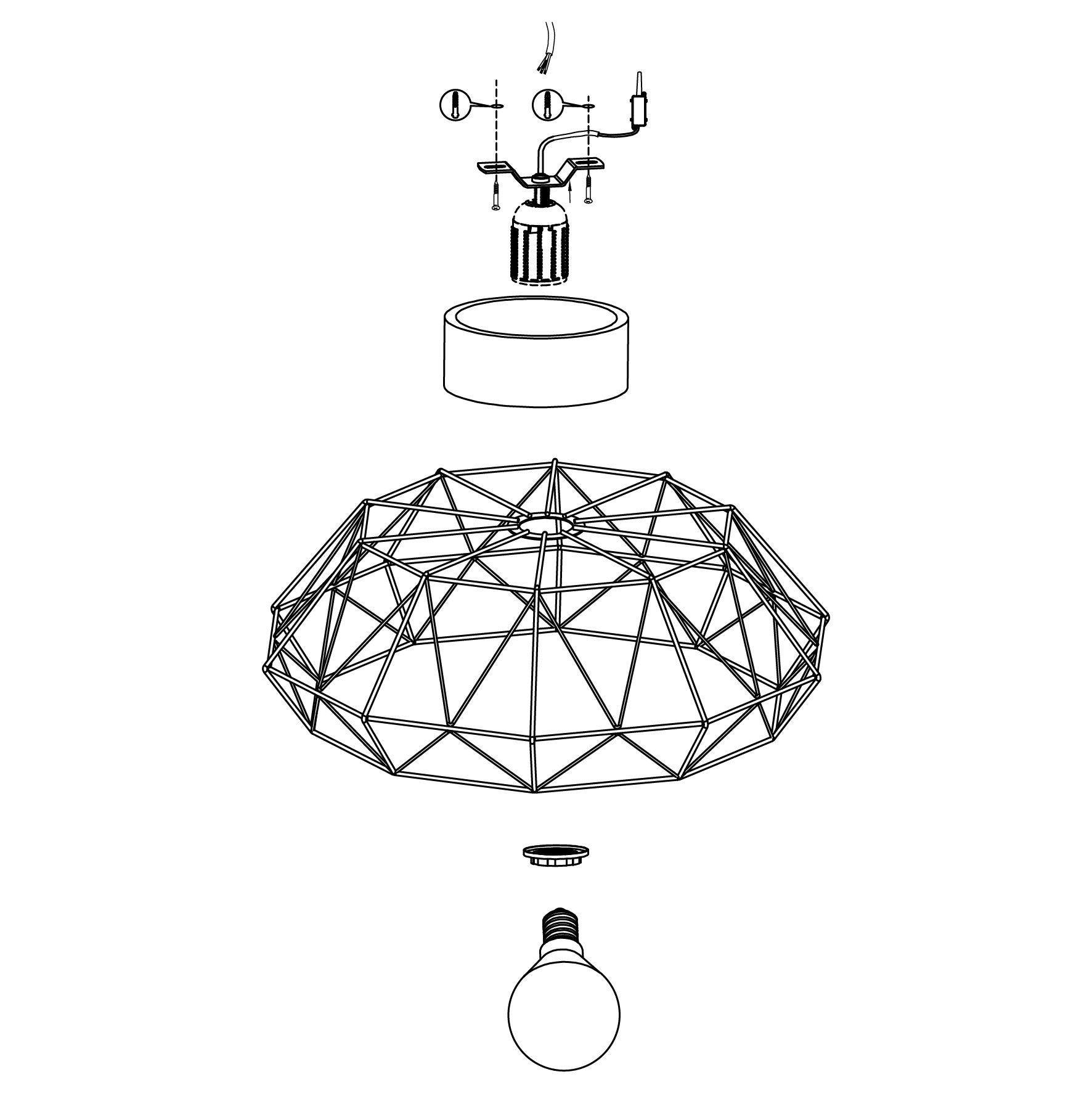 PADSTOW Ceiling Light by The Light Library