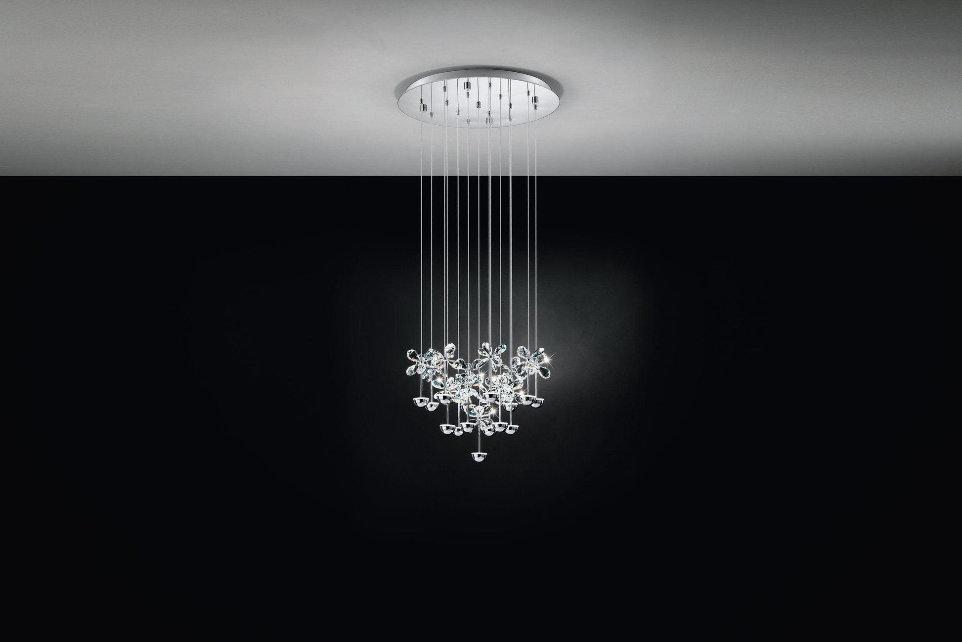 PIANOPOLI Circular Double Height Chandelier 500 by The Light Library