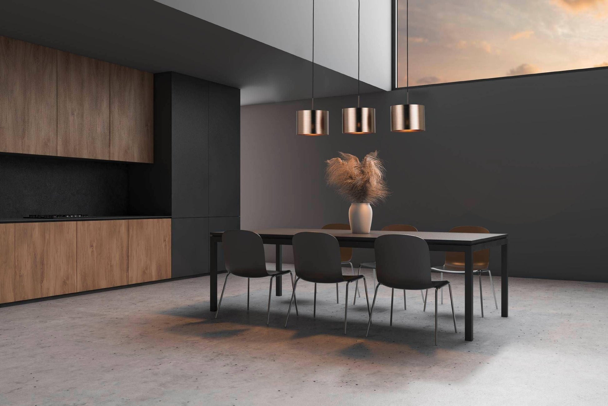 SAGANTO Copper Pendant Light by The Light Library