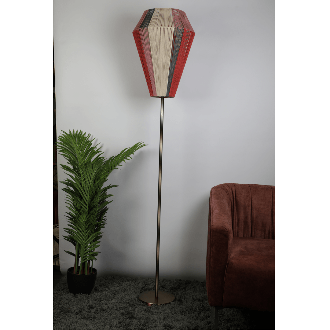 Saneka Handcrafted Floor Lamp by The Light Library