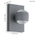 SESIMBA Outdoor Wall Light by The Light Library