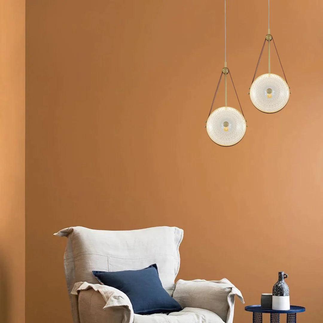 VANESSA Leatherette Pendant Light by The Light Library
