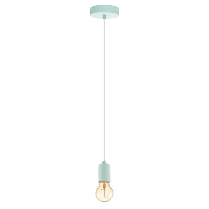 Eglo YORTH-P - Lampadario a sospensione in acciaio, 60 W, colore